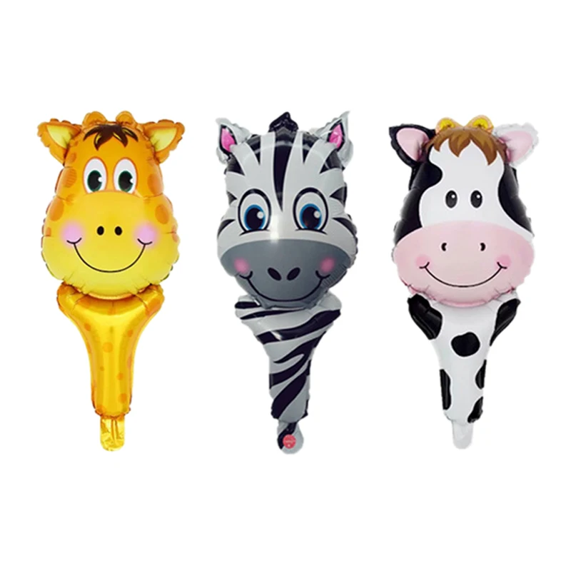 6 шт. животные джунглей тигр Лев обезьяна Зебра жираф воздушные гелиевые шары для
