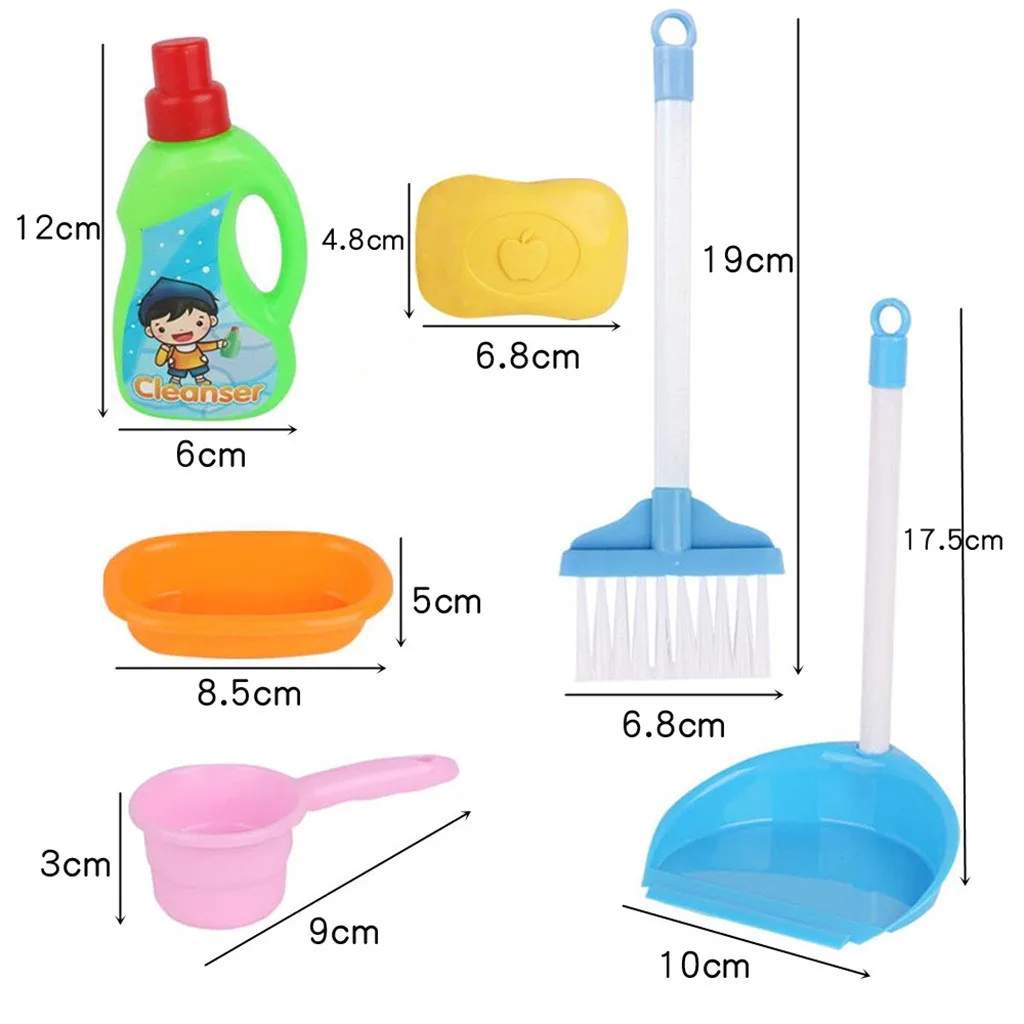 7 шт. Мини электрическая стиральная машина кукольный домик очень полезное