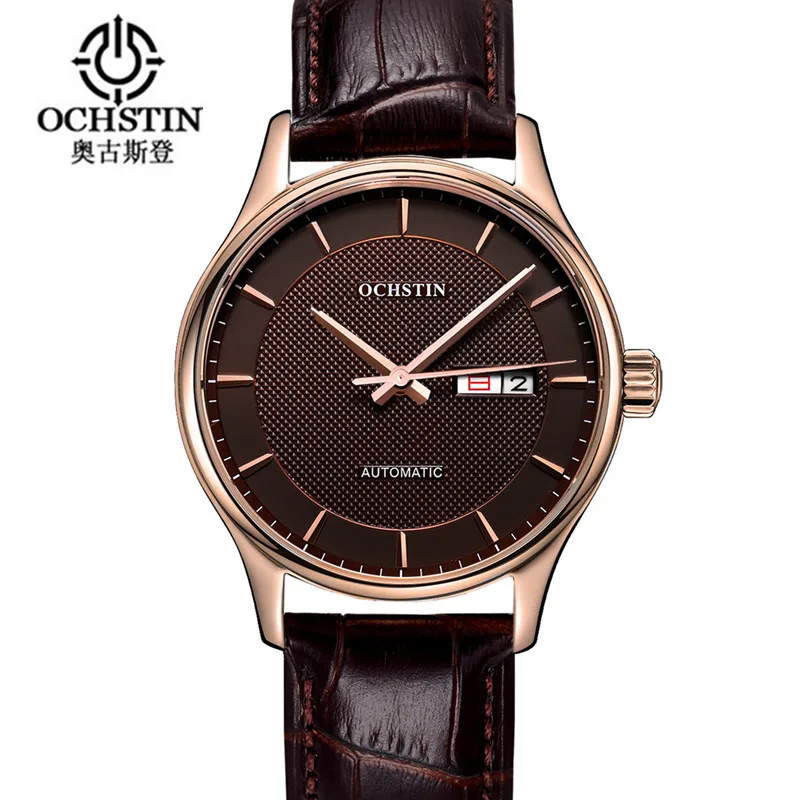 2016 Ochstin Time-limited Men Mechanical Watch Montre Homme Mens Watches Top Brand Luxury Leather Automatic Women Clock Hour