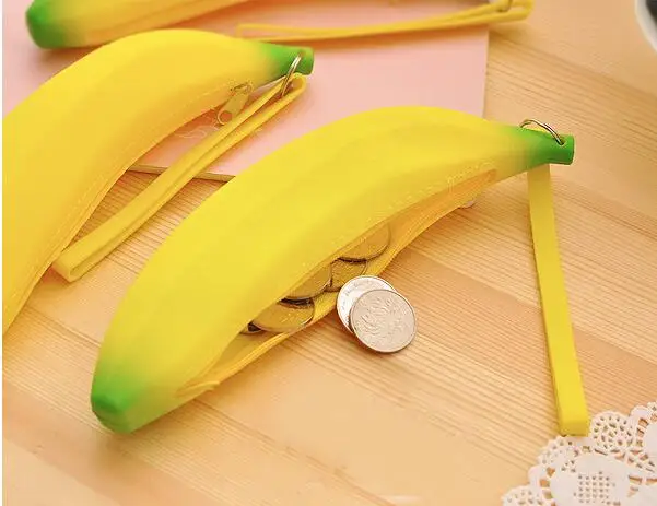 2018 Новая мода милый кавайный пенал резиновый кремнезем банан креативная Новинка