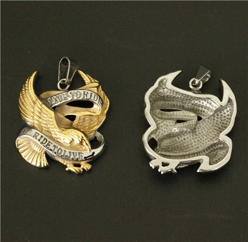 Подвеска Live To Ride Байкерская из нержавеющей стали 316L Полировочная крутая Мужская