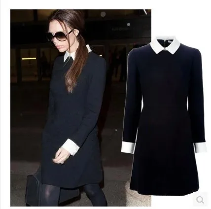 Женское платье-рубашка RUGOD черное повседневное облегающее платье с длинным