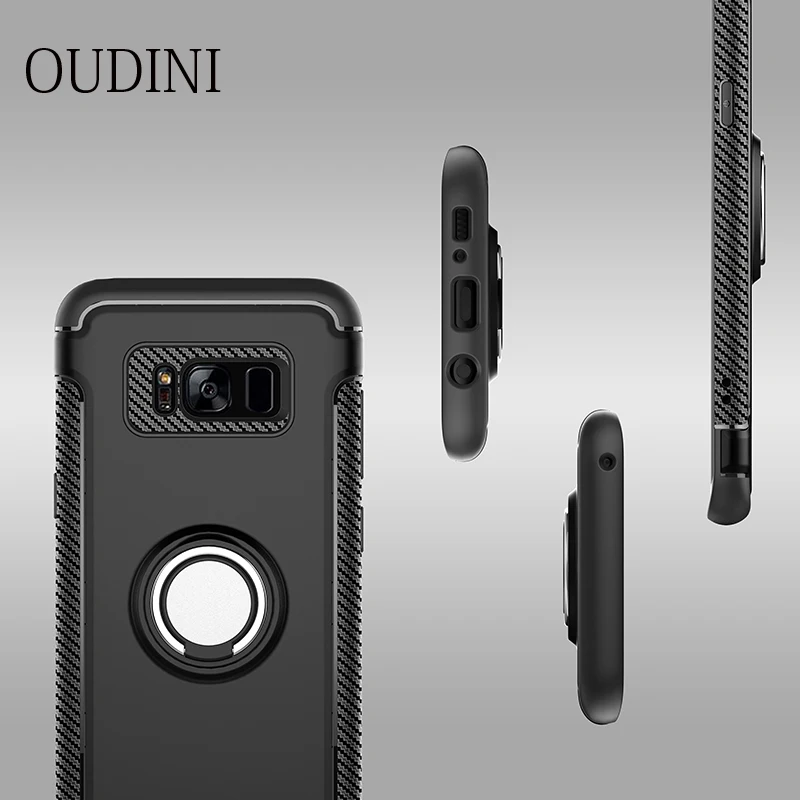 Чехол OUDINI для Samsung Galaxy s8 plus чехол с металлическим кольцом держателем