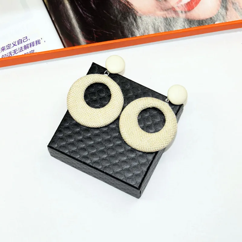 Женские серьги из искусственной кожи с конопляным покрытием|leather earrings|earrings