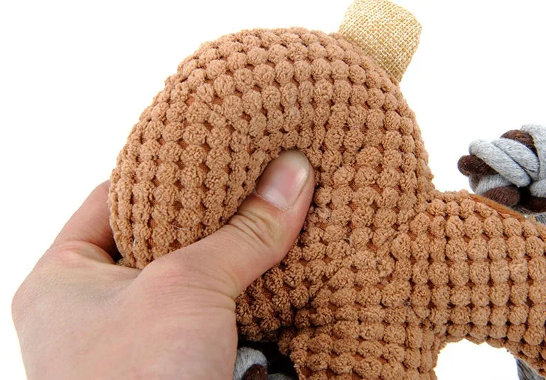HOOPET pet dog Voice small toy dog toy monkey elephant ring pet toys pet training