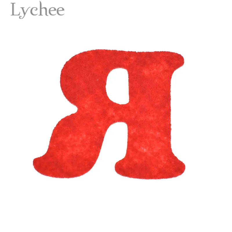 Lychee Life 33 шт. цветной войлочный Алфавит ручной работы с буквенным рисунком
