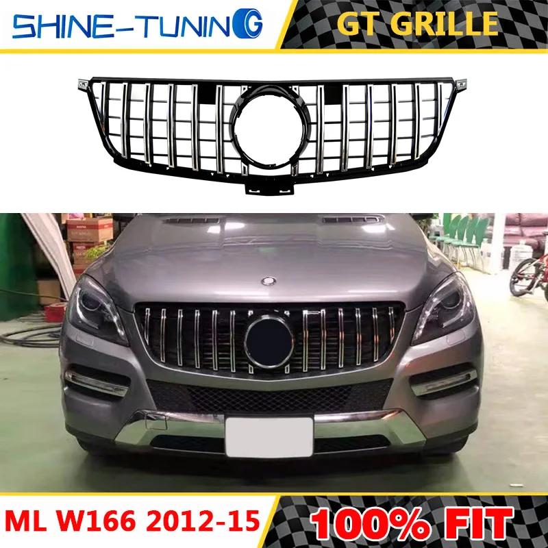 Для ML Class W166 AMG GT R решетка Передняя решетка для ML class 2012-15 ML300 ML320 ML350 ml400 ML450 решетка