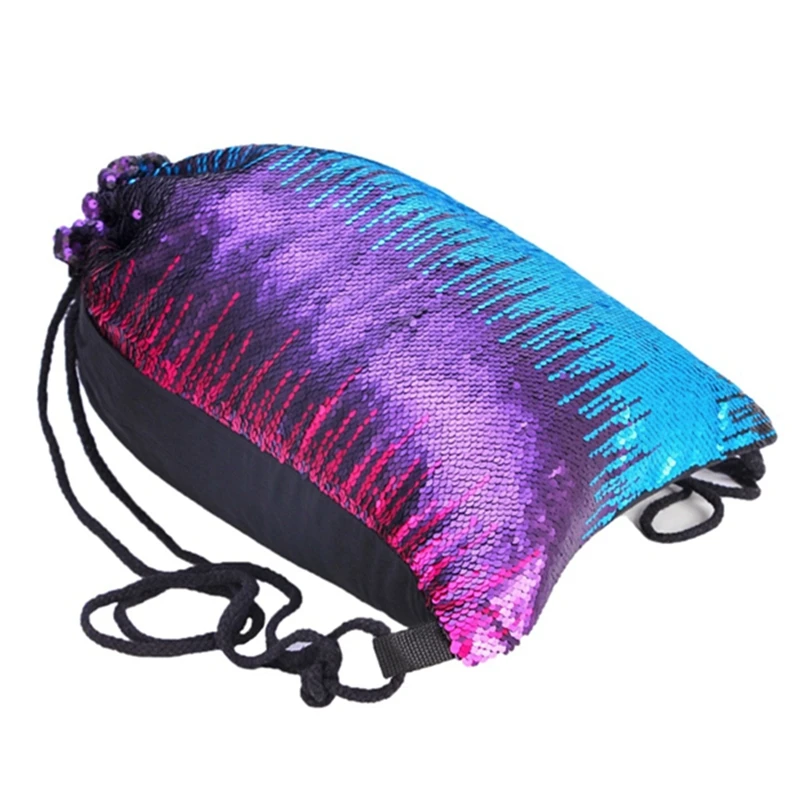 New sequins mixed color bundle pockets Outdoor sports fashion backpacks Mermaid four-color drawstring bags storage | Дом и сад