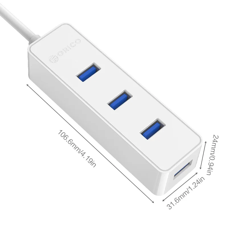 Новое обновление Порты и разъёмы в состоянии 4 USB 3 0 хаб для ноутбука/ультрабук (ORICO