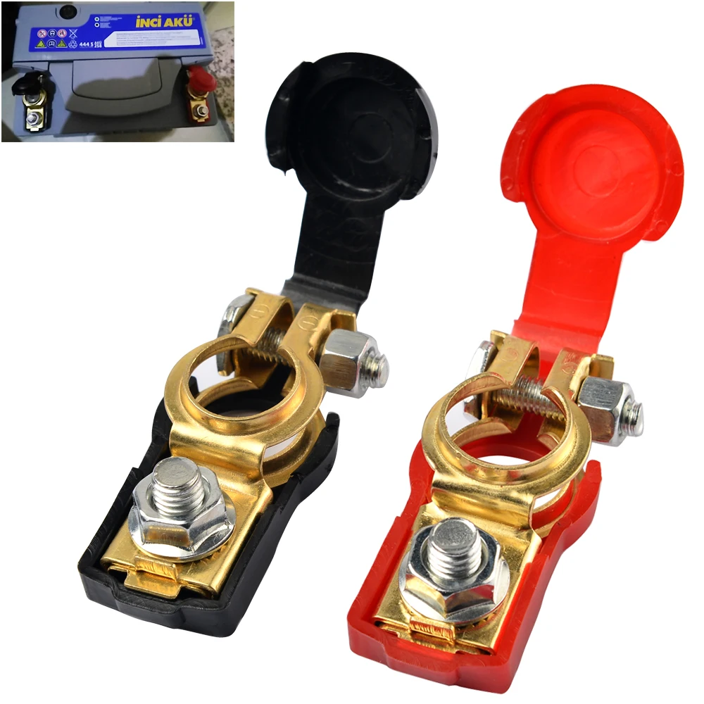 1 пара Батарея Клемма-зажим Зажимы отрицательный положительный для авто грузовик