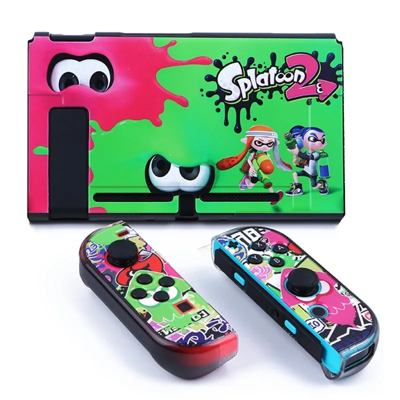 Жесткий Тонкий чехол с переключателем Цветной корпус защита для игры Poke Splatoon 2