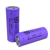 ding li shi jia 2pcs 26650 battery rechargeable battery 3 7v 8800mah li ion battery for led flashlight torch batteries