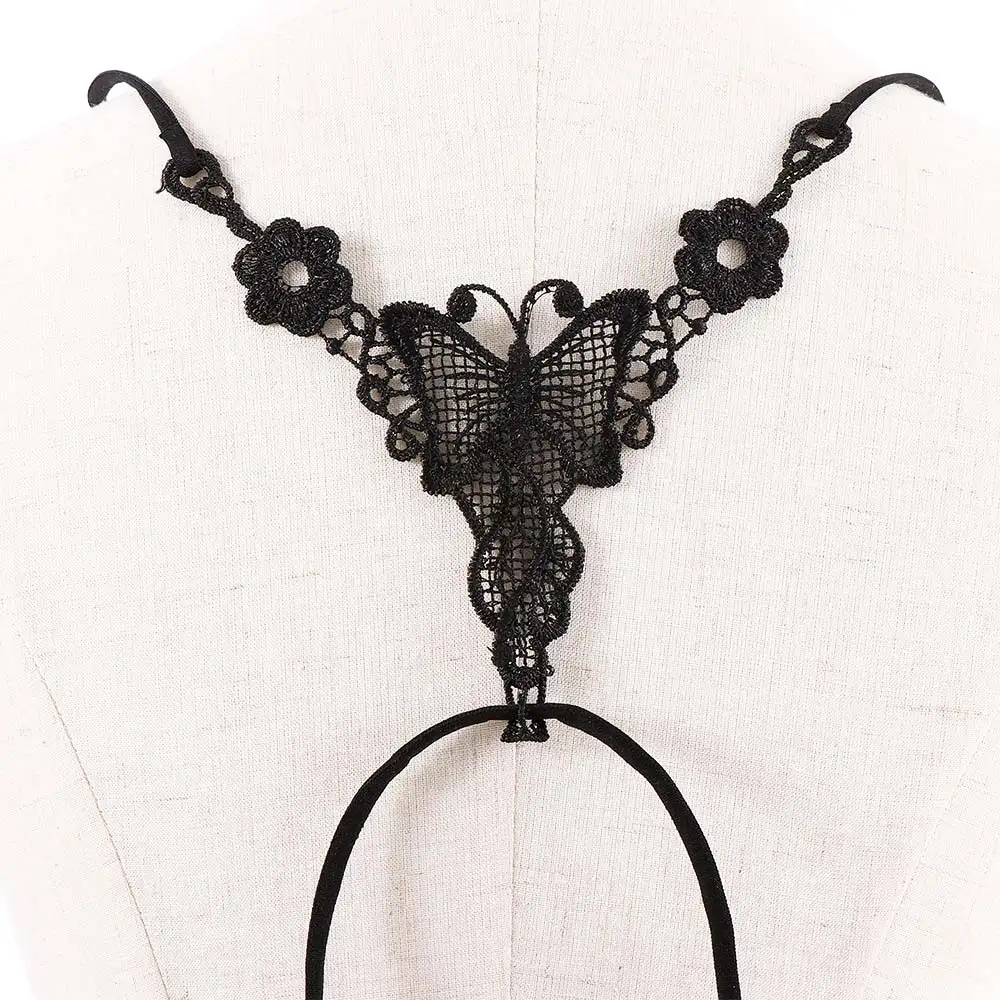 Сексуальные женские ремешки крест на спине Бабочка цветок регулируемый без