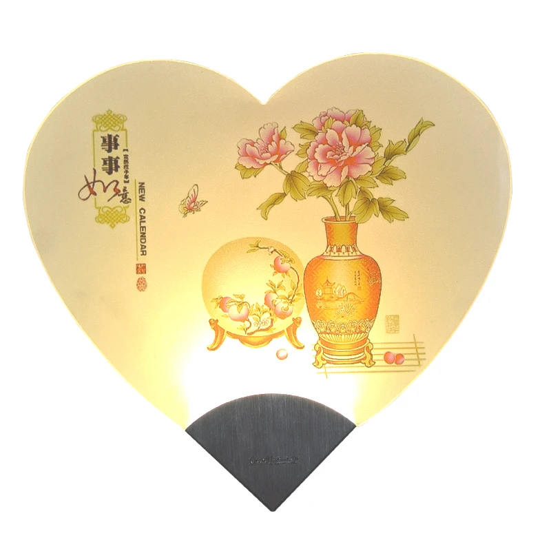 modern minimalist Wall lamp bedside bedroom aisle living room led warm creative acrylic heart-shape indoor wall lights | Освещение
