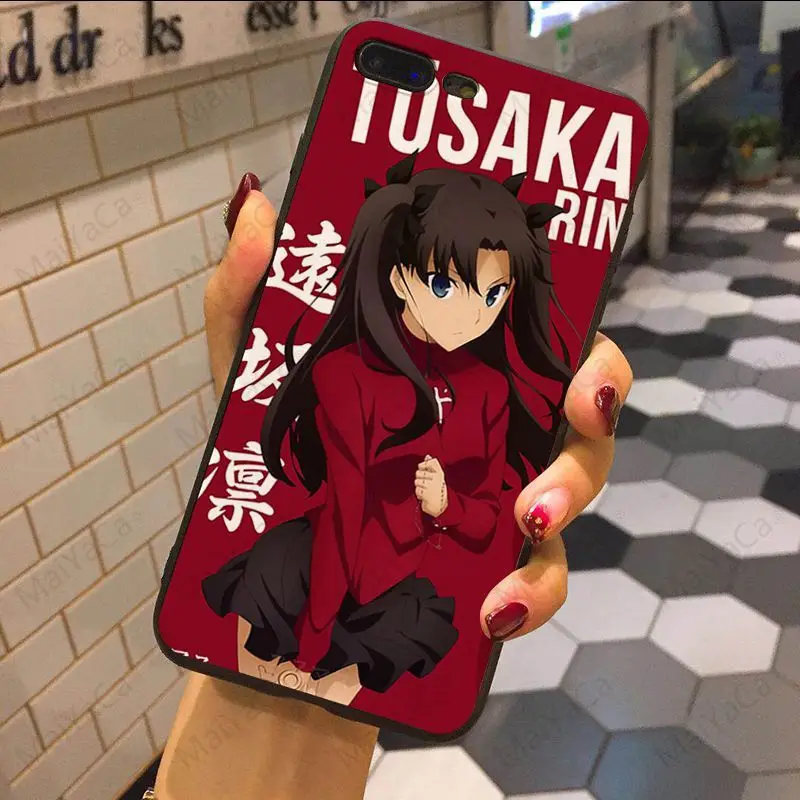 MaiYaCa Fate Stay Night Rin Tohsaka& Archer роскошный ТПУ резиновый чехол для телефона для iphone X XSMax XR XS 7 8plus 5 5S 6s 6s Plus - Цвет: 4