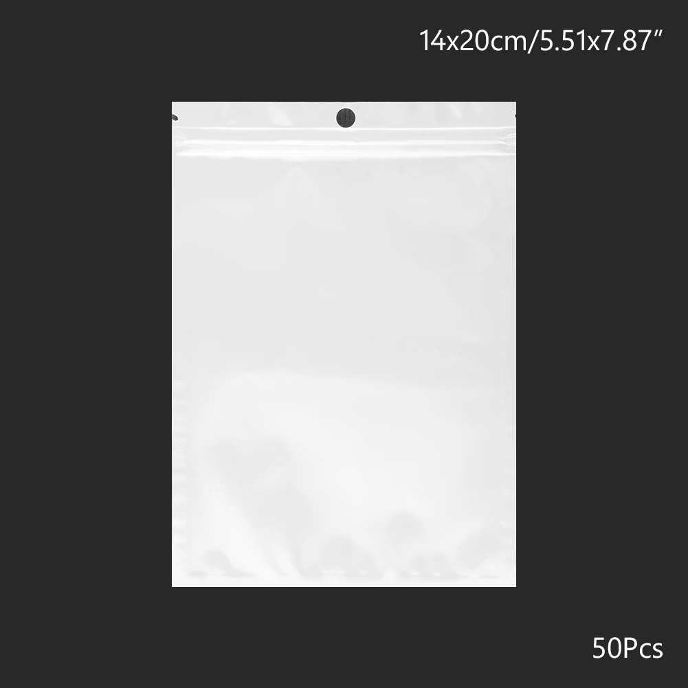 Коричневый 50PCS 100PCS White Clear Self Seal Zipper Plastic Retail Packaging Poly Pouches Ziplock Zip Lock Bags Package With Hang Hole - Цвет: Коричневый