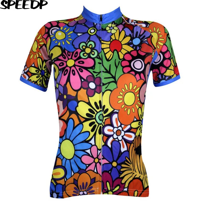 Женская велосипедная одежда с цветком для велоспорта/MTB Ropa Ciclismo Maillot|Майки