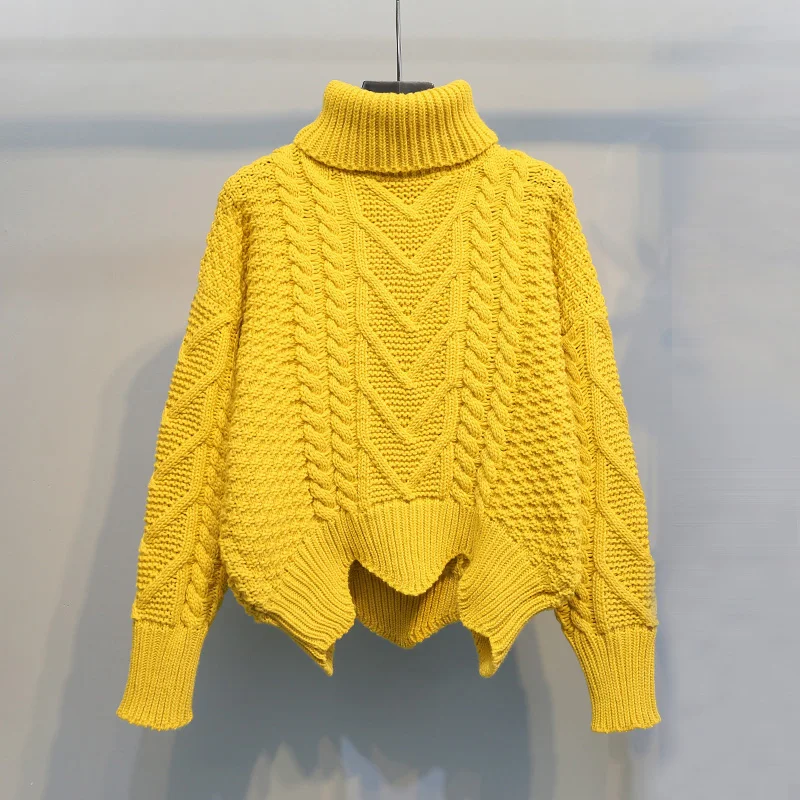 Женский свитер женский с высоким воротом зима 2018 новый дизайн толстый трикотаж и