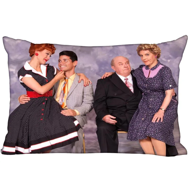 Custom I Love Lucy Новое поступление наволочка 45x35 см(с одной стороны) прямоугольная молния печать бросок свадебные декоративные наволочки