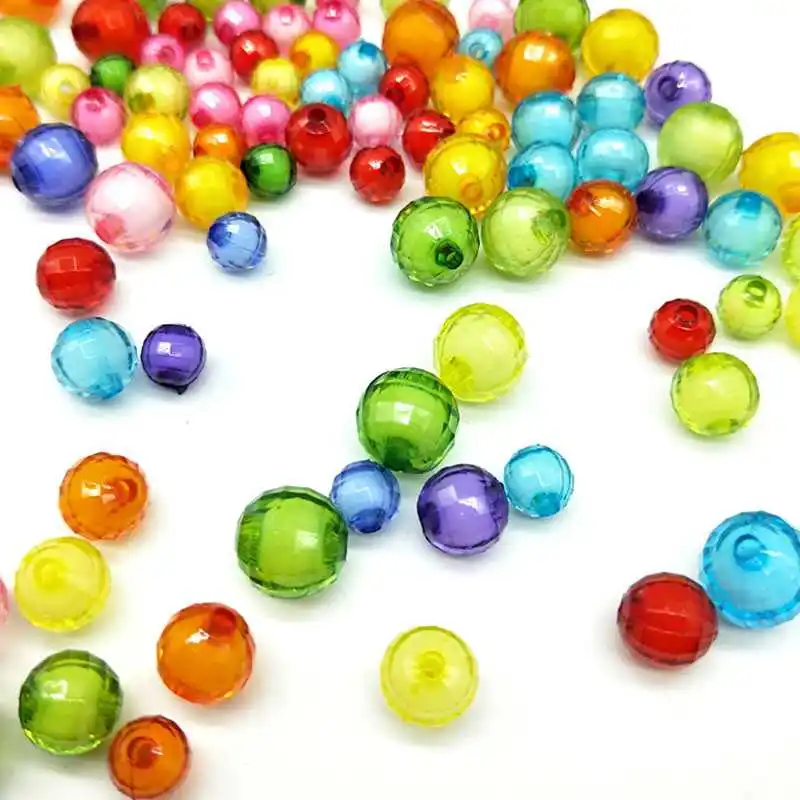 DIY 8/10/12 мм 100/50/30 шт. дешевые круглые бусины из акриловой смолы конфетных цветов
