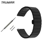 Ремешок быстросъемный для наручных часов, браслет из нержавеющей стали с застежкой-бабочкой для мужчин и женщин, 16 мм 18 мм 20 мм 22 мм