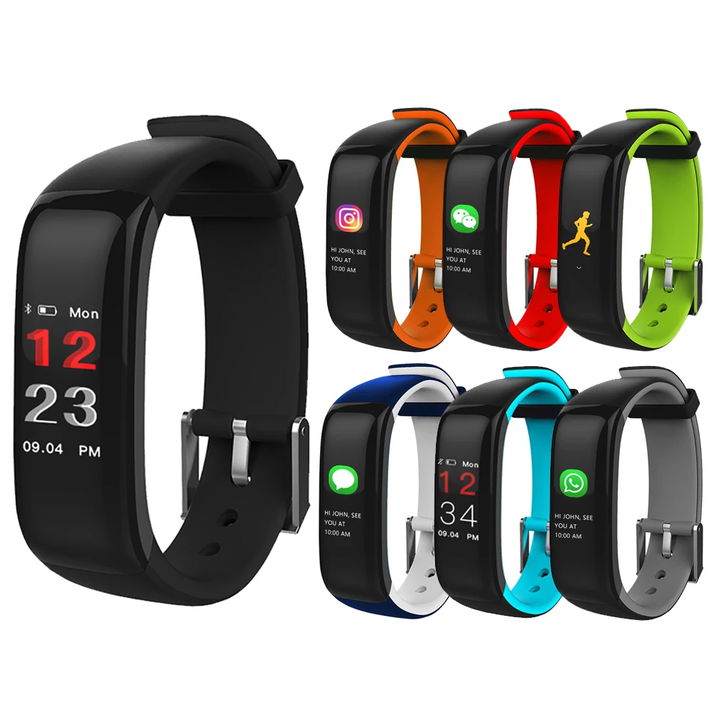 FORCA Smart band P1 PLUS Color Display Fitness Bracelet Heart Rate Tracker Blood Pressure Monitor Wristband IP67 Waterproof | Электроника
