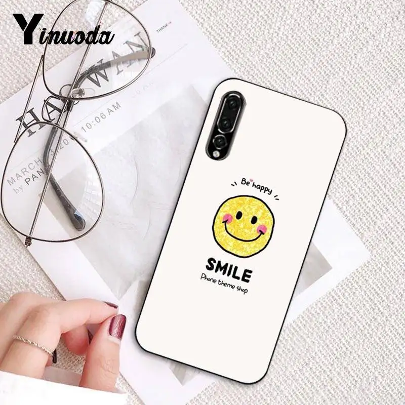 Модный симпатичный мультяшный чехол Yinuoda со смайликом для телефона Huawei P9 P10 Plus Mate9