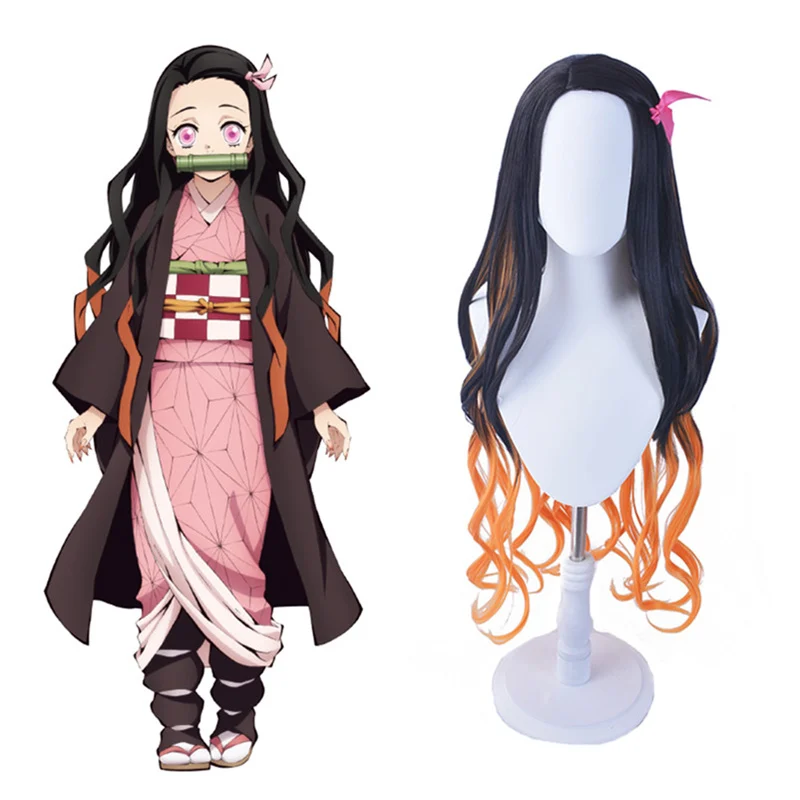 Аниме Demon Slayer: Kimetsu no Yaiba Kamado Nezuko Косплей Костюм на заказ Розовое Кимоно куртка