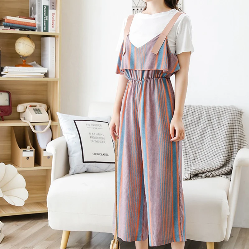 Женский Повседневный костюм белый топ с коротким рукавом и круглым вырезом +