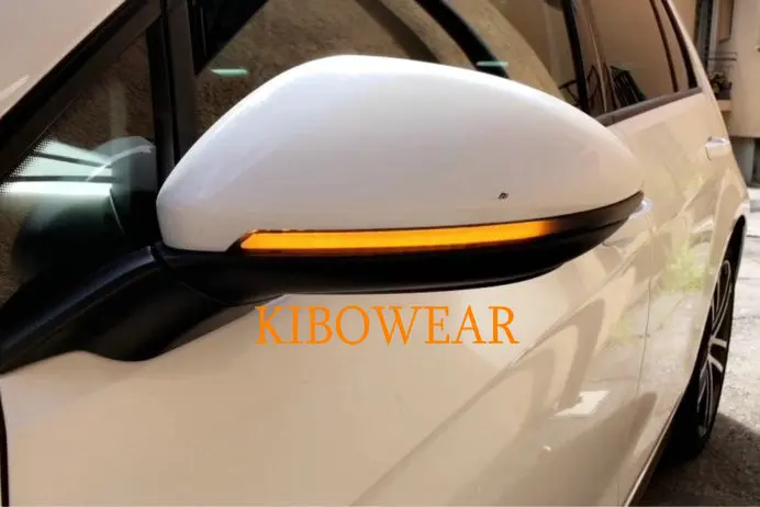 Светодиодный индикатор зеркала заднего вида для VW GTI Golf 7 VII MK7 мигалка ретранслятор светильник динамический сигнал поворота