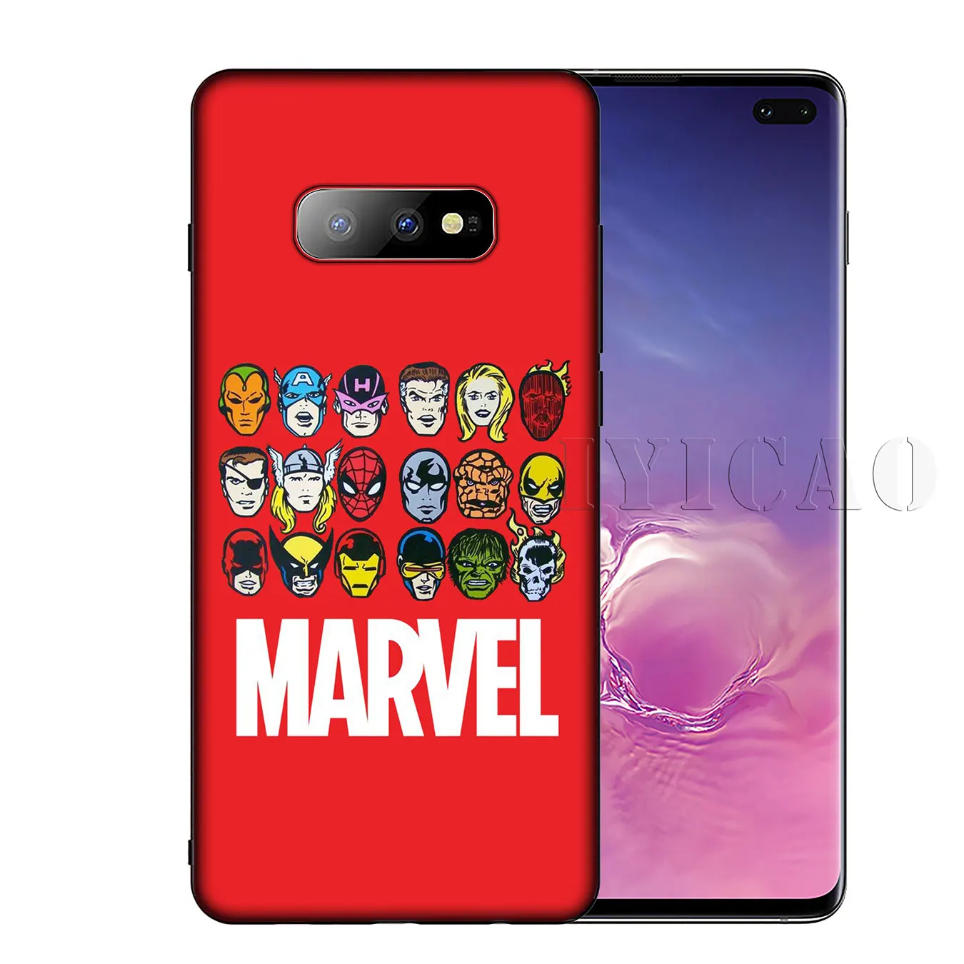 IYICAO Marvel Мстители Мягкий силиконовый чехол для телефона Samsung Galaxy S20 Ultra S10 Lite S9 S8 Plus S6