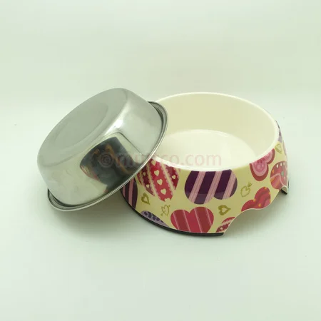 Съемная двойная миска для питомцев 36 шт./лот размер L противоскользящая