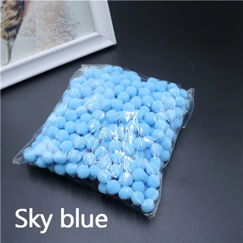 Blue 550 шт./пакет помпоном 8 мм роскошный баскетбольный мяч для собственными руками Сделай Сам Материал раннего обучения со шпилькой, креативный, ручная работа, Свадебная вечеринка дома деко - Цвет: Blue