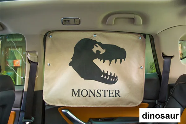 dinosaur 1 шт. 70*50 см автомобильный Стайлинг автомобиля боковой солнцезащитный козырек мультфильм занавеска окно Солнцезащитная занавеска для мальчика Дети занавеска s автомобиля задняя сторона автомобиля аксессуары - Цвет: dinosaur
