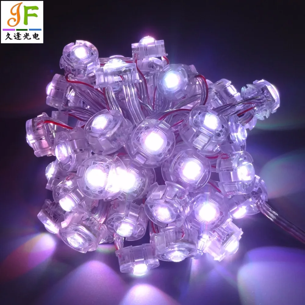 200 шт. 5050 RGB SMD1 светодиодный 20 мм WS2811 D20C пикселей светодиодный модуль светильник в силиконовое покрытие DC5V вход RGB Полноцветный светодиодный пиксель IP65