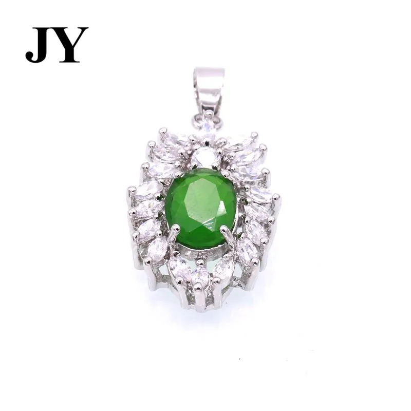 JY Новое поступление Мода зеленый камень pendnat для Для женщин женские Best любовь