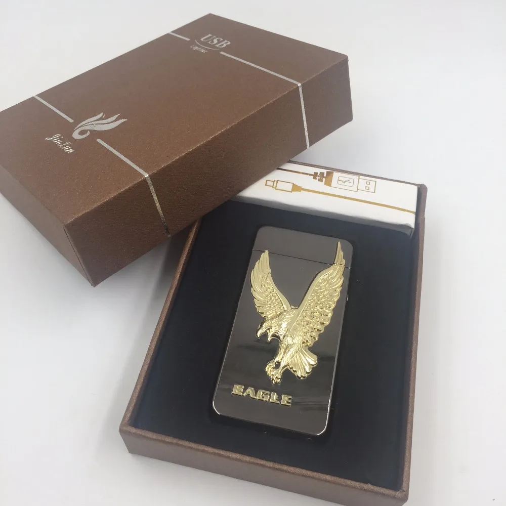 Новейшая электронная Usb зарядка двойная дуговая Зажигалка плазменный электронный импульсный Зажигалка китайский Дракон Форма зажигалка