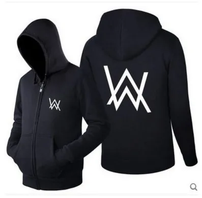 Alan Walker DJ хип хоп мужские и женские толстые бархатные теплые толстовки толстовка на молнии Верхняя спортивная одежда пальто