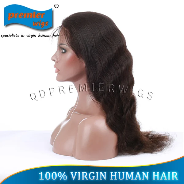 Free shipping! natural color Brazilian hair full lace wigs for black women with baby bleached knots stock items |