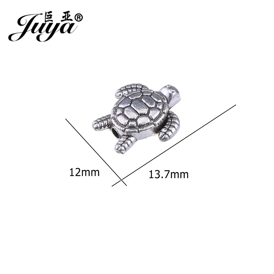JUYA дешевые оптовые морские черепахи разделительные бусины для браслетов 13.7x1 2/9.6x8