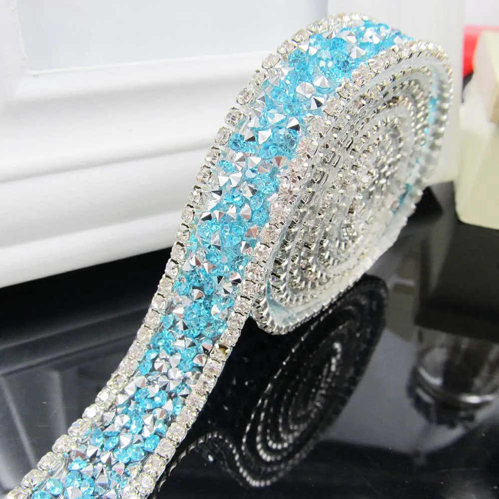 Стразы с ремешками 1 ярд/партия оптовая продажа аксессуаров для одежды отделка