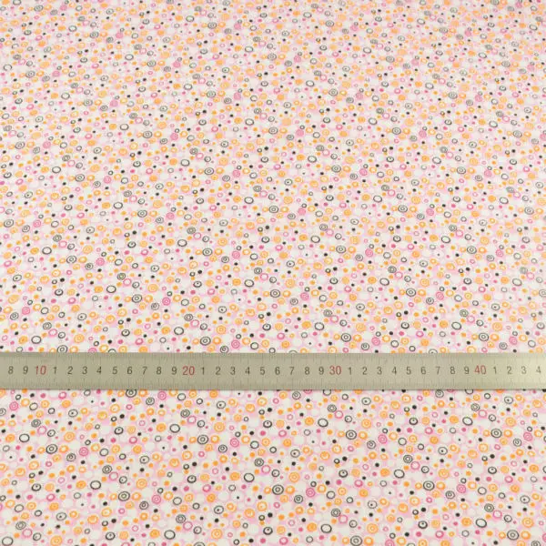 Новинка белый и черный круг Дизайн хлопчатобумажных тканей Куклы украшения