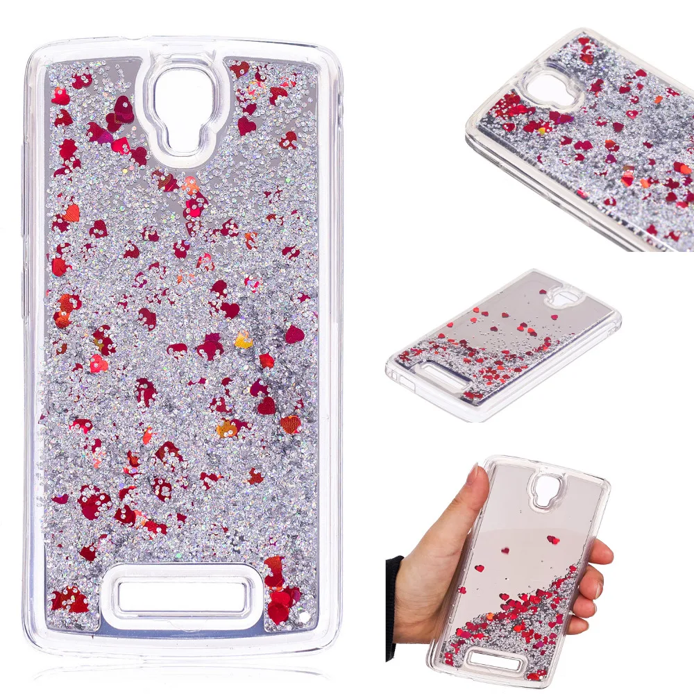 Cover Phone Case For ZTE Blade L5 L 5 / Plus 5.0&quot Dynamic Liquid Quicksand Glitter Mirror Style Back Shell Housing Luxury Bag |