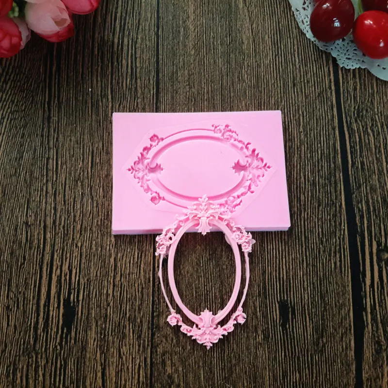 Силиконовая форма с кружевной рамкой для украшения торта помадки шоколада