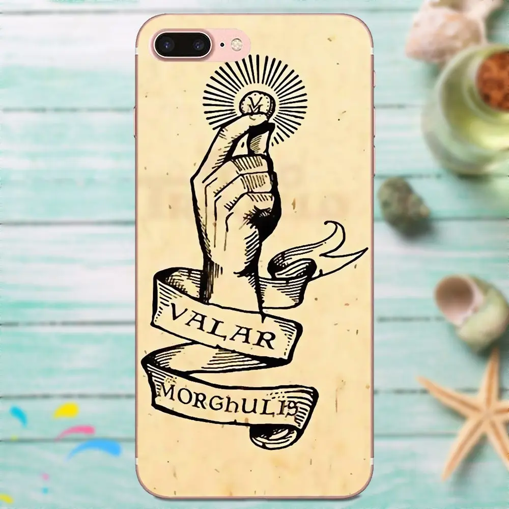 Мягкий Силиконовый ТПУ прозрачный чехол Valar Morghulis для Apple iPhone X XS Max XR 4 4S 5 5C 5S SE 6 6S 7 8