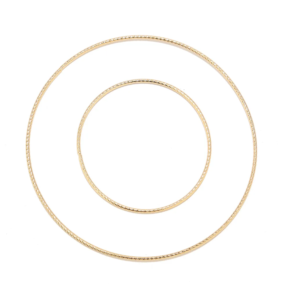 

10pcs 30mm/50mm Stainless Steel Gold Plated Soldered Link Connector Closed Jump Rings for Earring Making