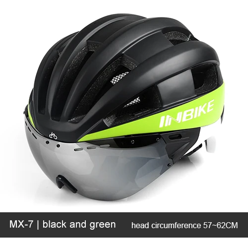 MX-7 Green INBIKE шлем для велоспорта, ультралегкий шлем, цельный, дышащий, для езды на горной дороге, для велосипеда, MTB, шлем, безопасный для мужчин и женщин - Цвет: MX-7 Green
