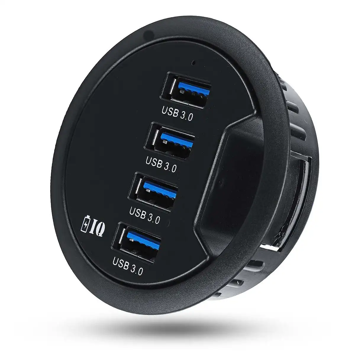 Крепление в стол 4 порта USB 3,0 концентратор адаптер зарядное устройство для телефона перезаряжаемый комбинированный передача данных читаемый кабель для Macbook