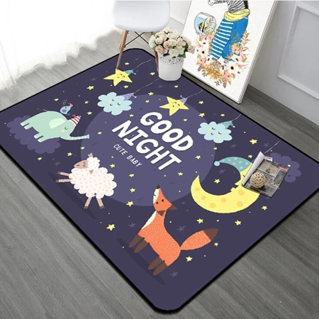 Carpet2 Мультяшный Лес Друзья животные Детский ковер детский коврик для детской комнаты детская комната игровой коврик для ползания Рождественский коврик - Цвет: Carpet2
