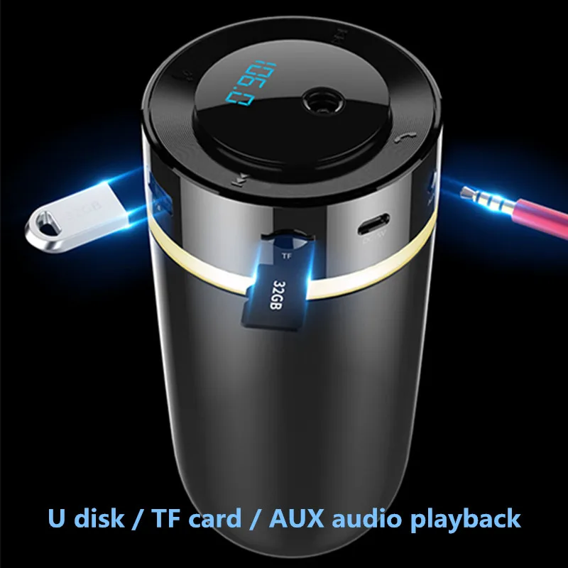 Автомобильный MP3 Bluetooth аромаувлажнитель с двумя USB-портами многофункциональный